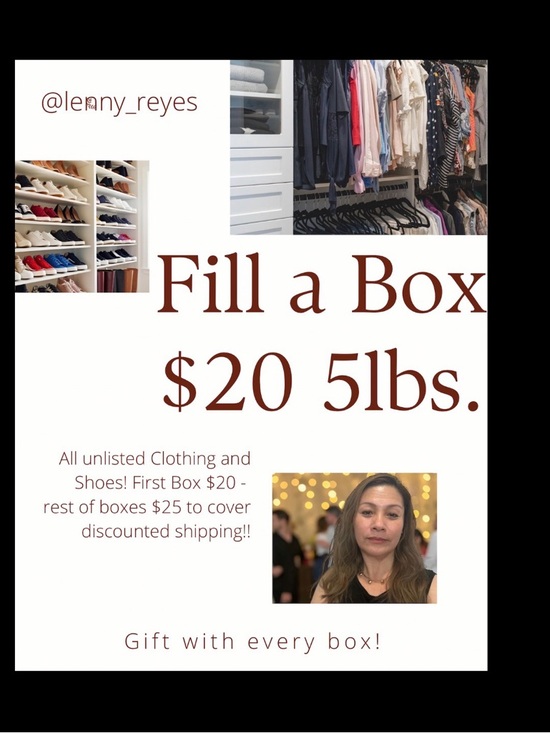 Coach Accessories - Fill a box! Clothing & Shoes! $20 5lbs! Gift w/ every box!